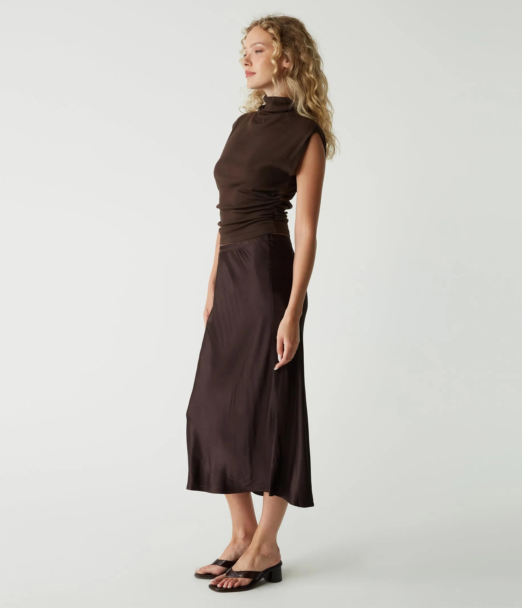Leila Bias Midi Skirt