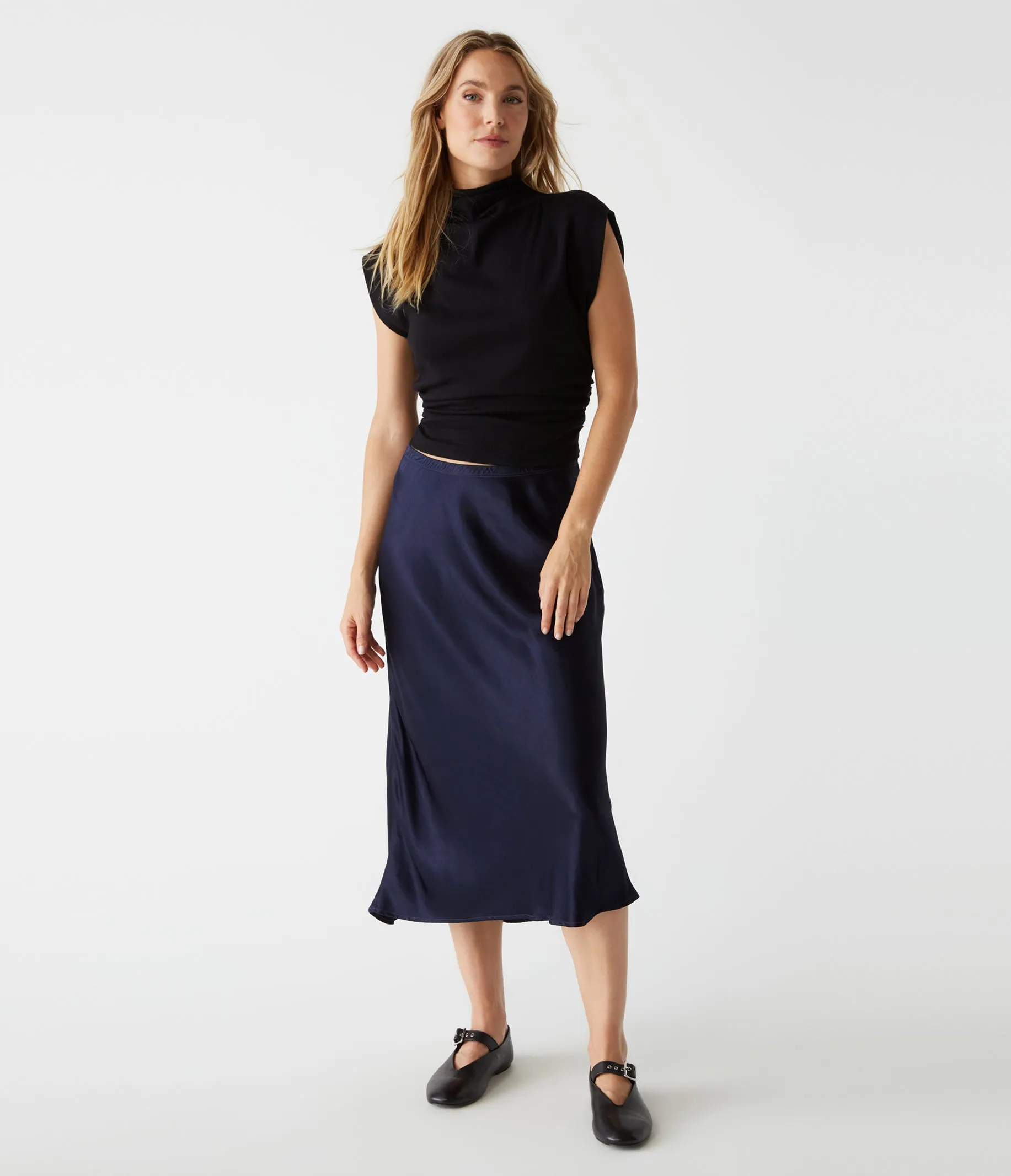 Leila Bias Midi Skirt