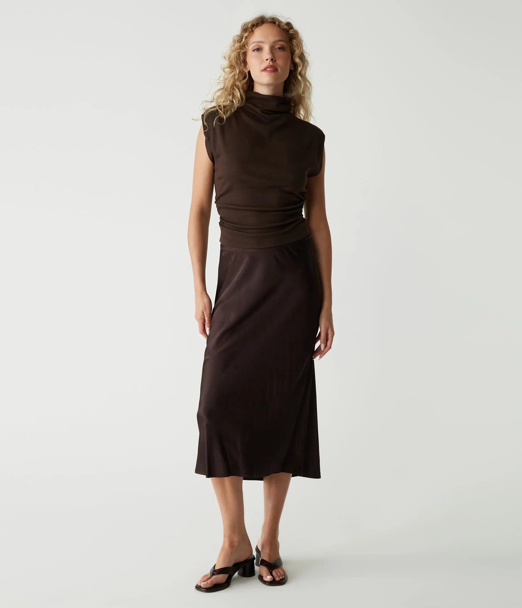 Leila Bias Midi Skirt