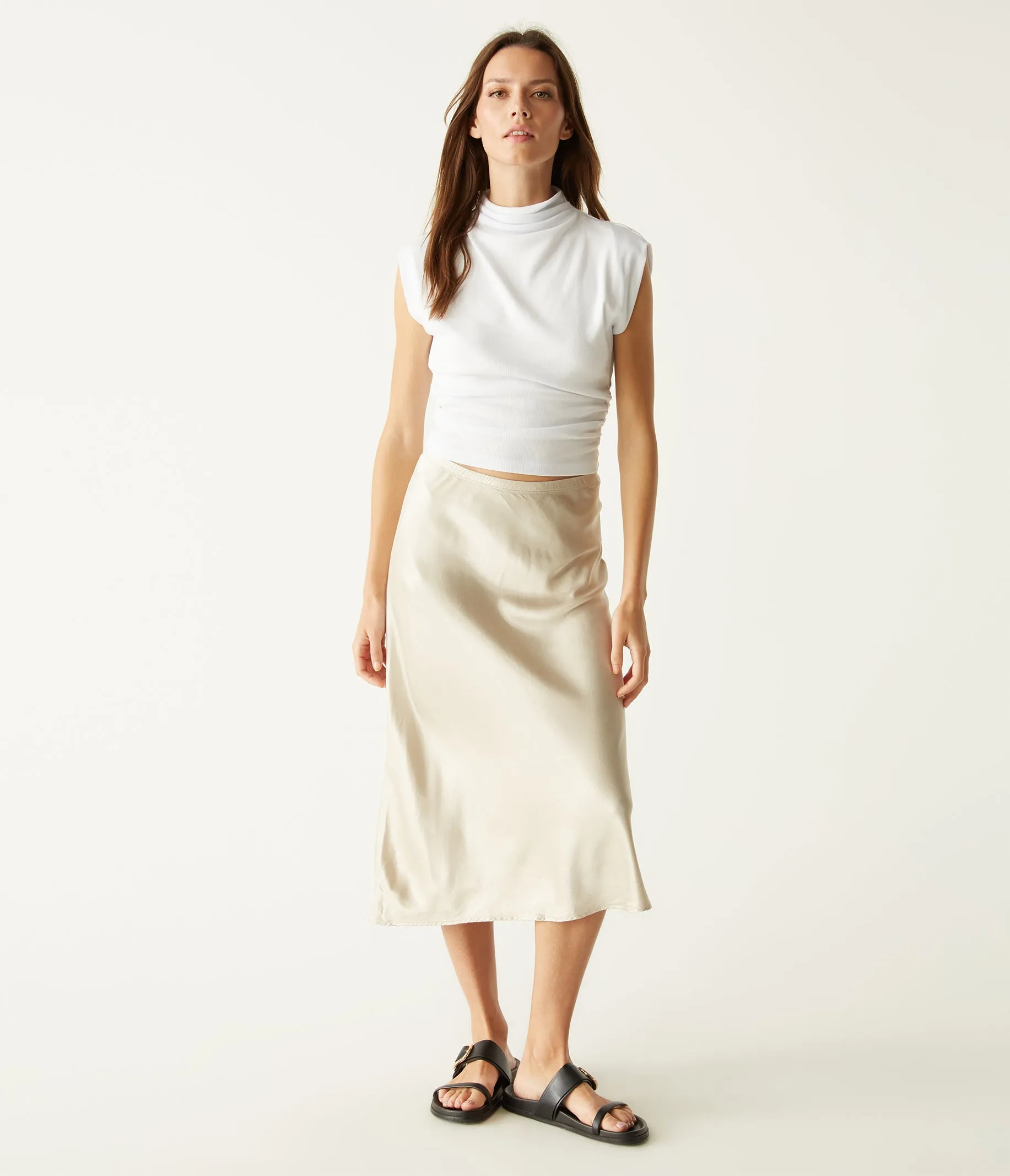 Leila Bias Midi Skirt