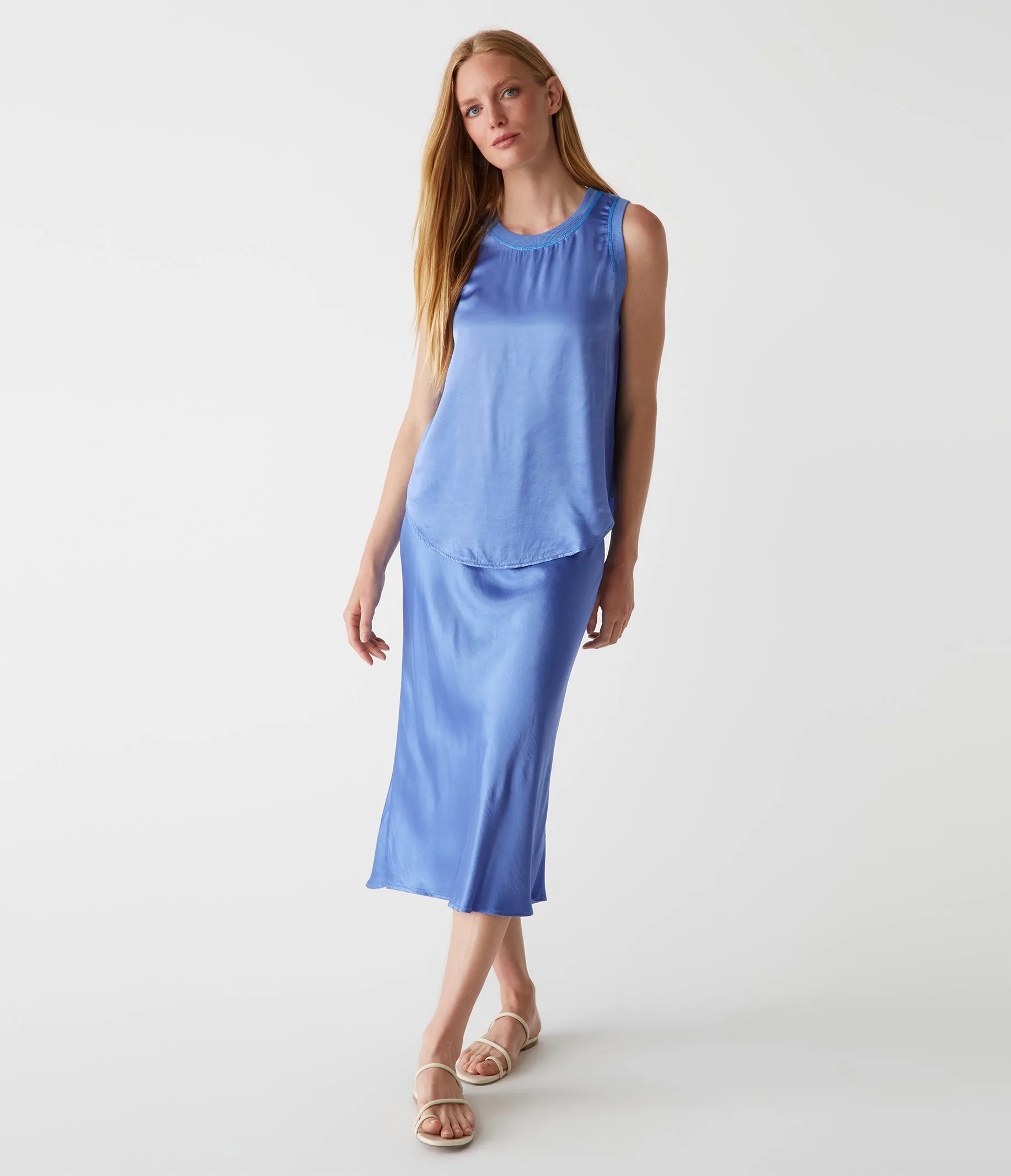 Leila Bias Midi Skirt