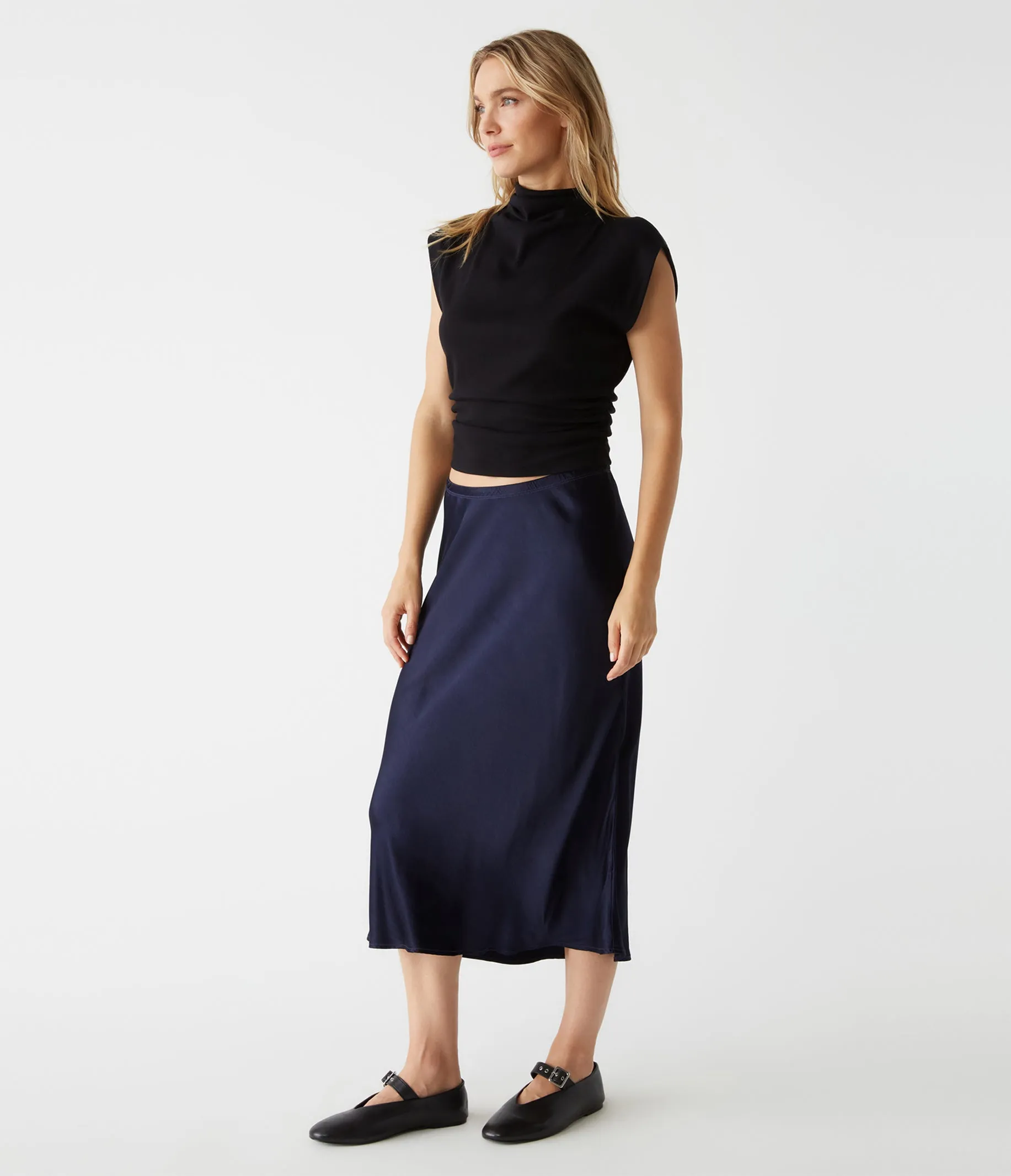 Leila Bias Midi Skirt
