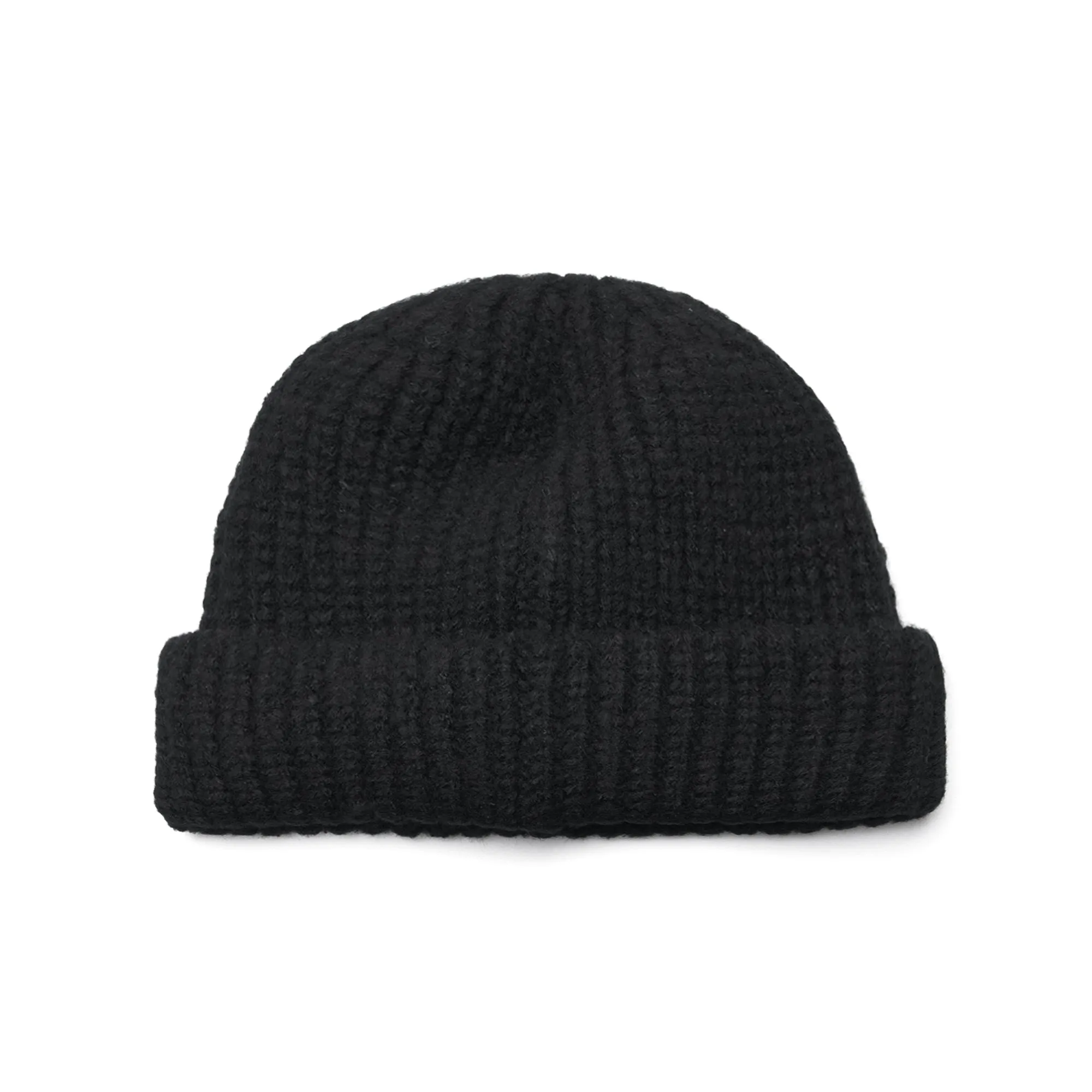 LOGO RUBBER WAPPEN BEANIE BLACK
