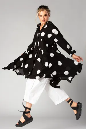 Marco Dress in B&W Dots Delphi