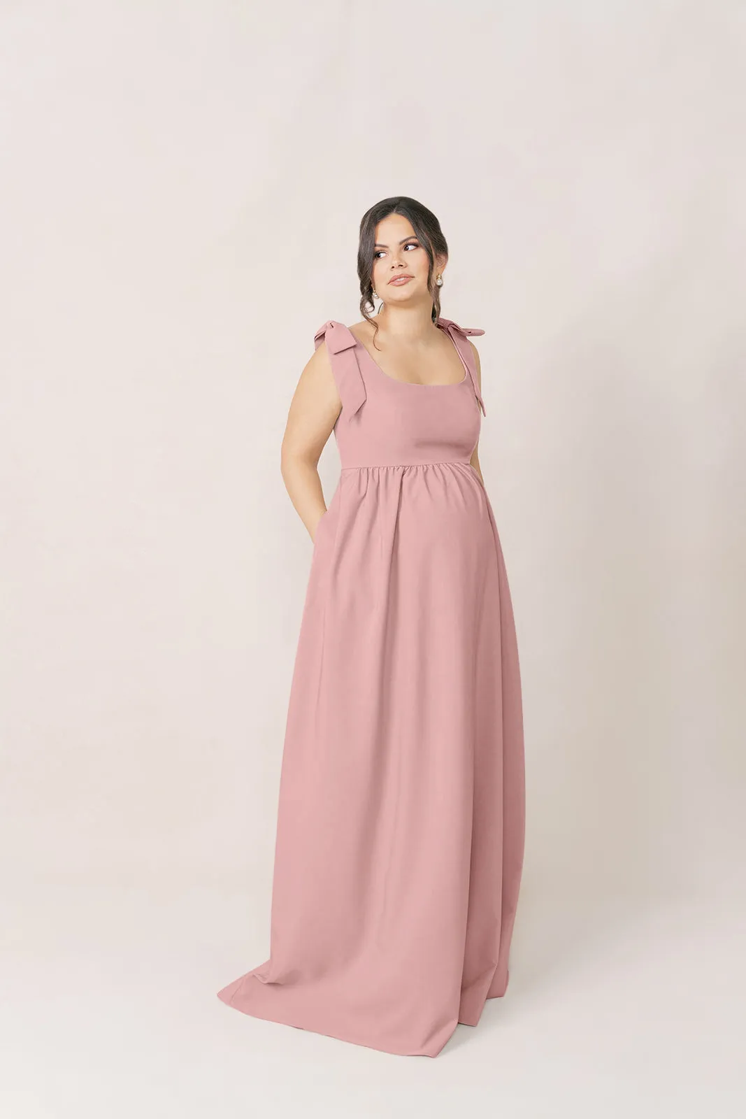 Maternity Bowie Crepe Dress | Made To Order