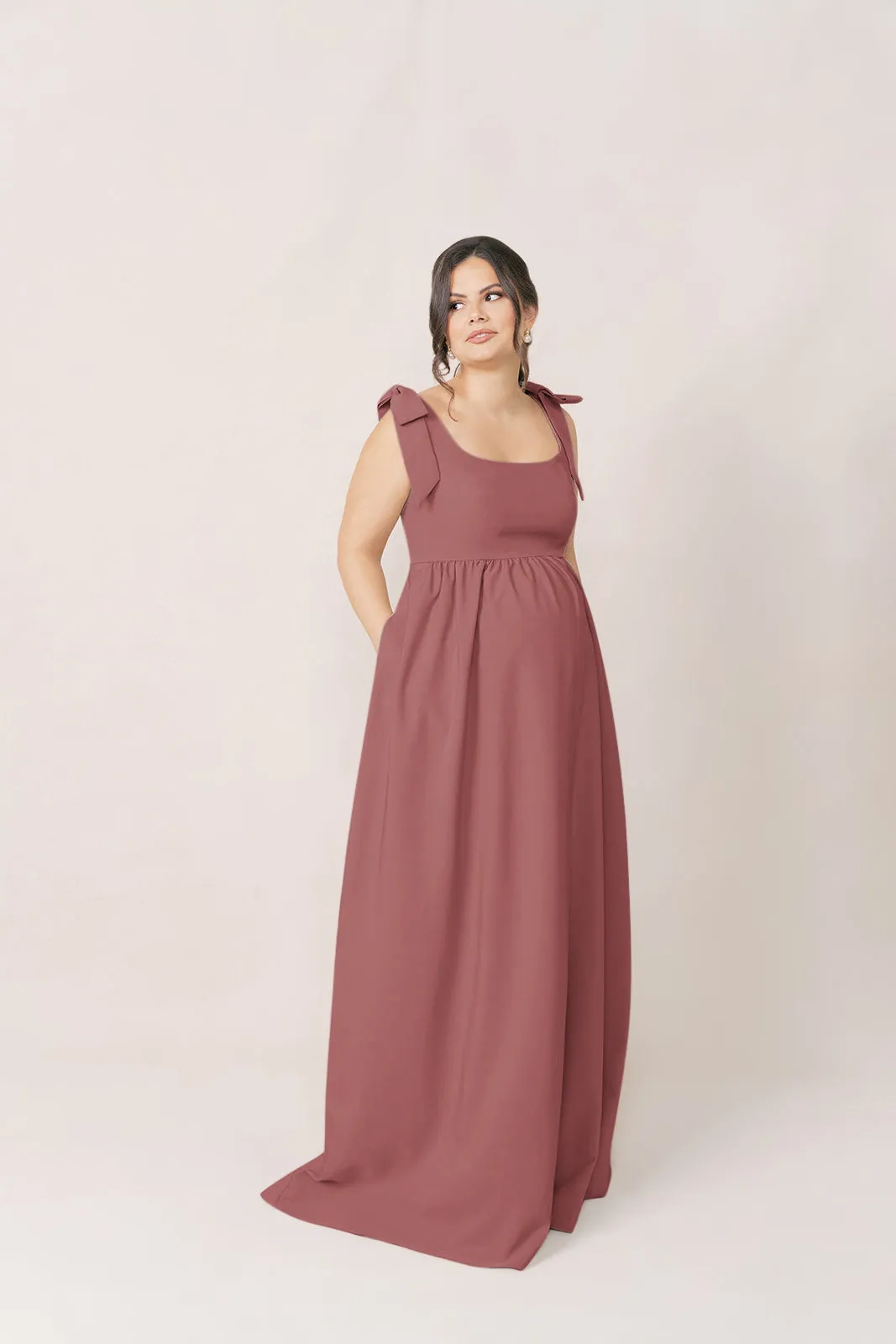 Maternity Bowie Crepe Dress | Made To Order