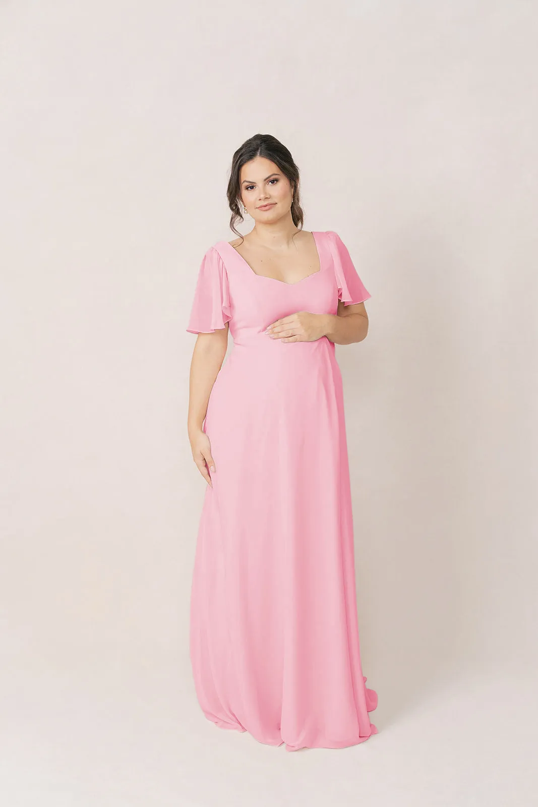 Maternity Madeline Convertible Chiffon Dress | Made To Order