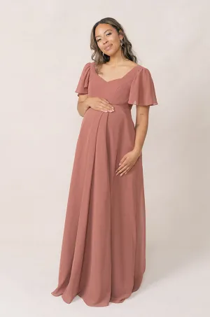Maternity Madeline Convertible Chiffon Dress | Made To Order