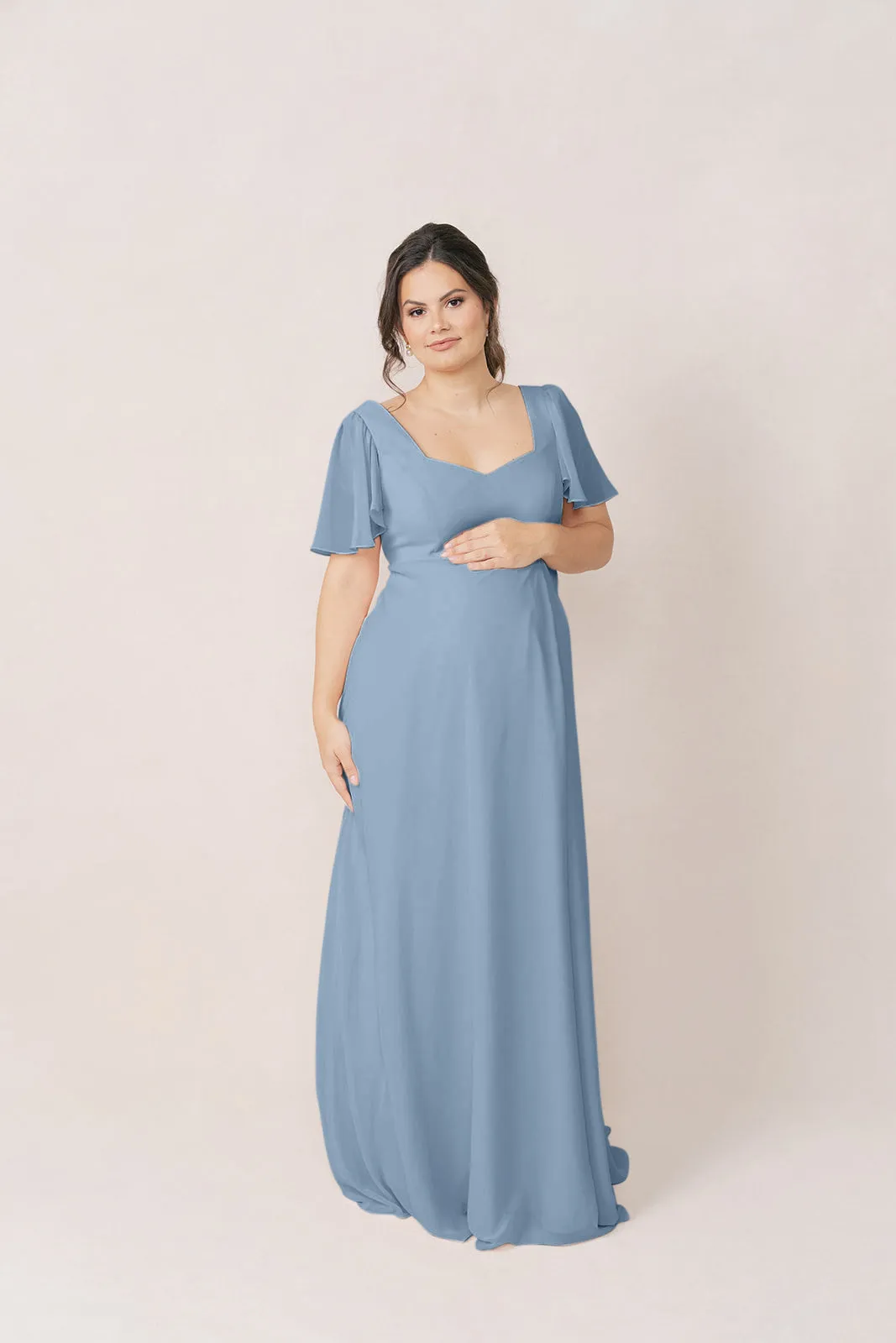 Maternity Madeline Convertible Chiffon Dress | Made To Order