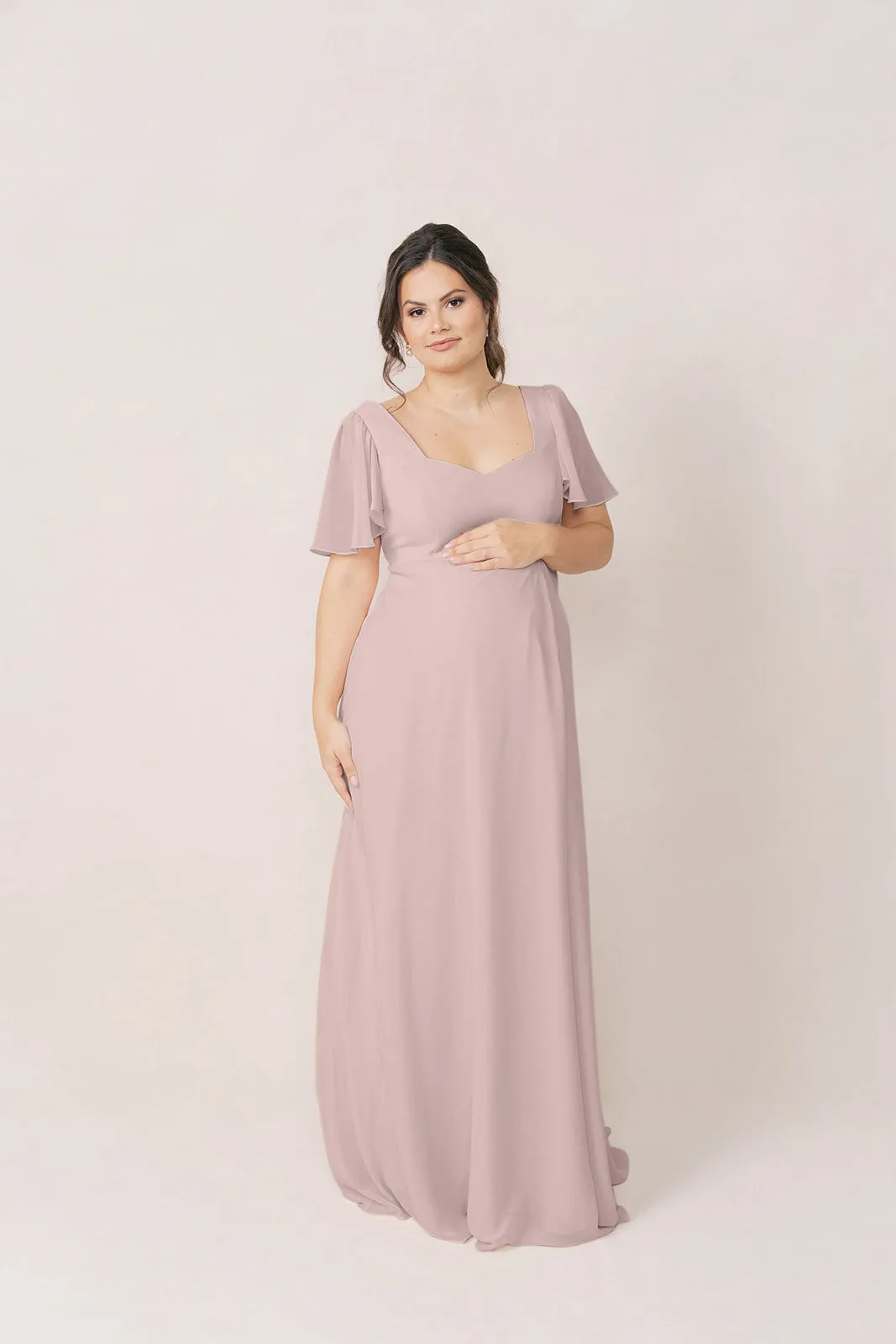 Maternity Madeline Convertible Chiffon Dress | Made To Order