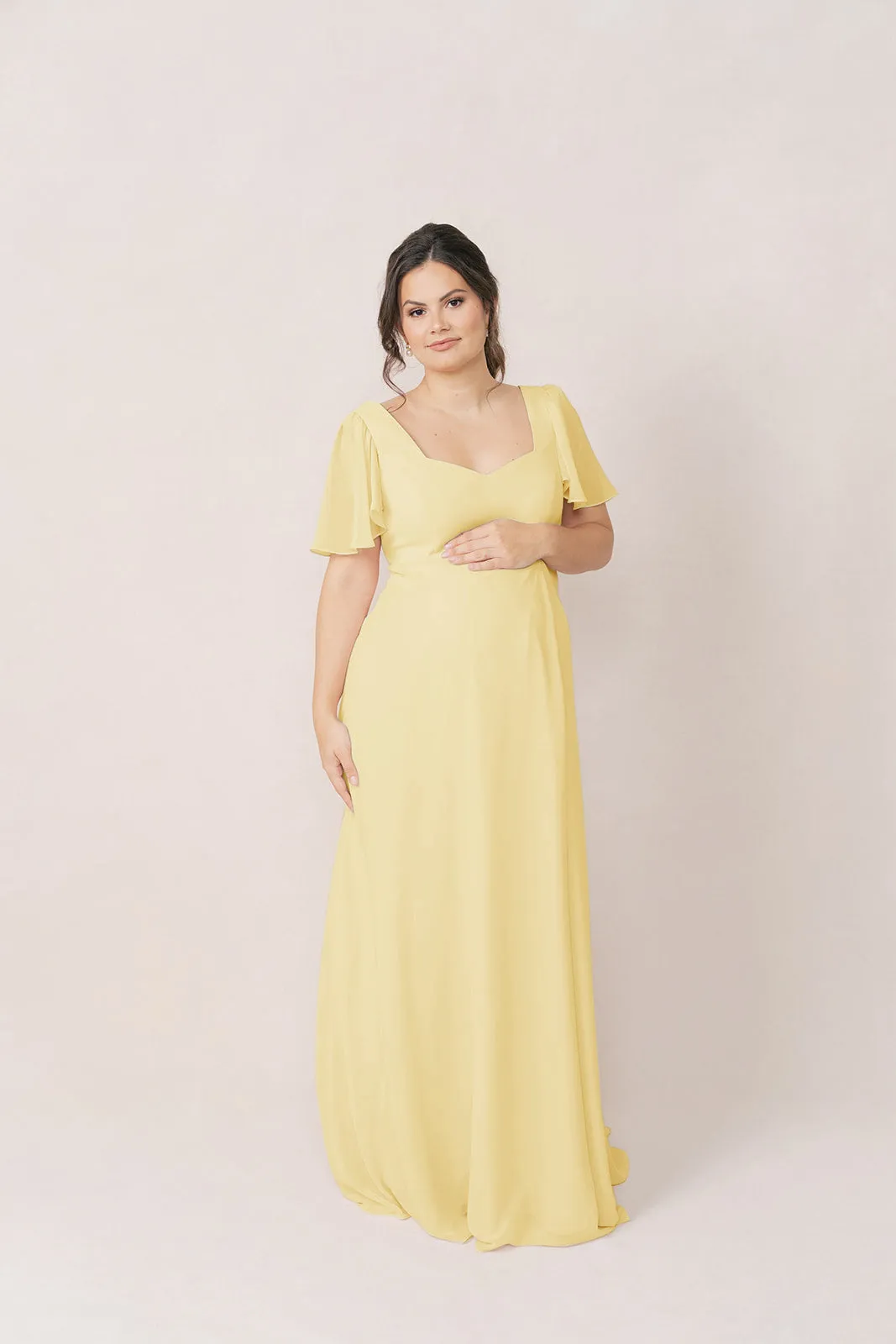 Maternity Madeline Convertible Chiffon Dress | Made To Order