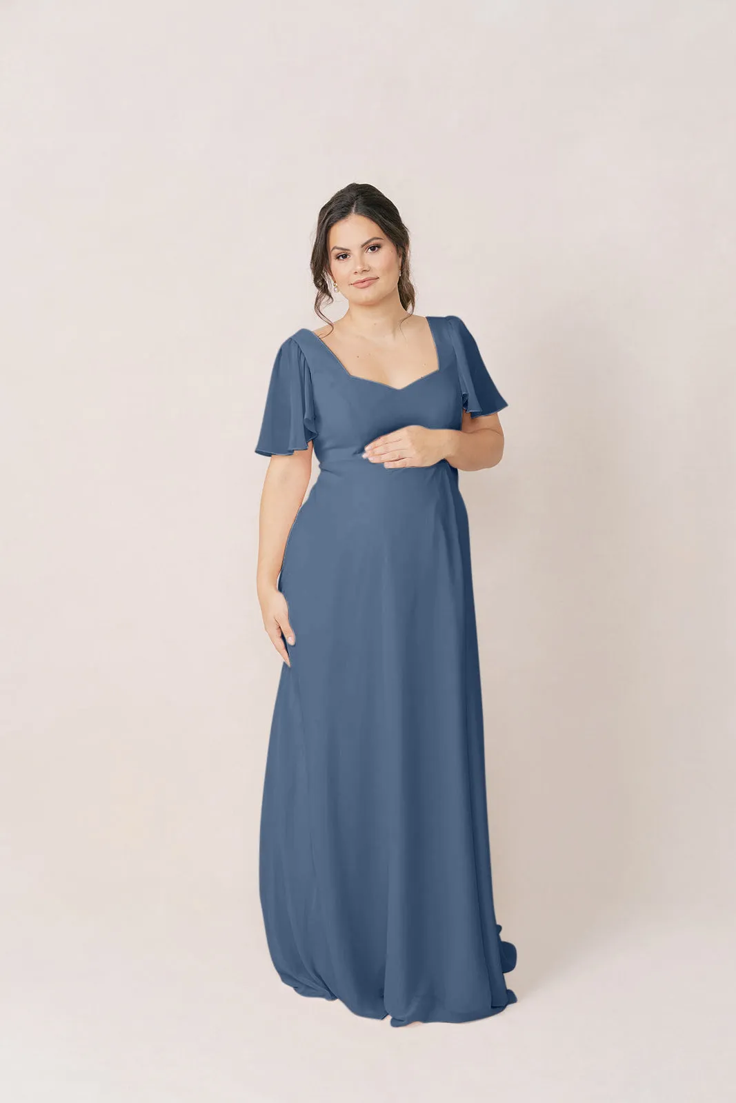 Maternity Madeline Convertible Chiffon Dress | Made To Order
