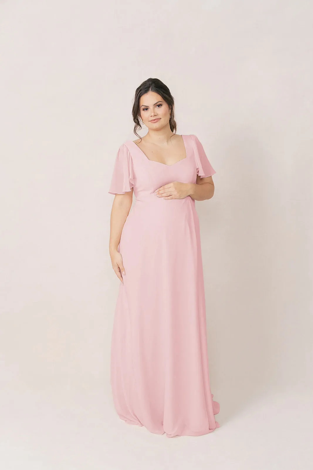 Maternity Madeline Convertible Chiffon Dress | Made To Order