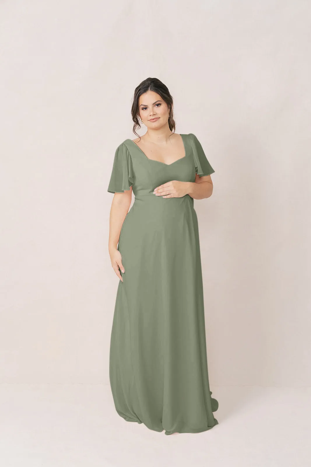 Maternity Madeline Convertible Chiffon Dress | Made To Order