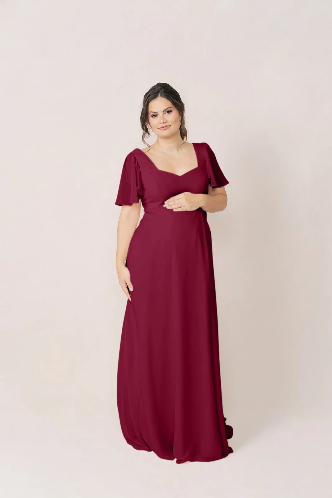 Maternity Madeline Convertible Chiffon Dress | Made To Order
