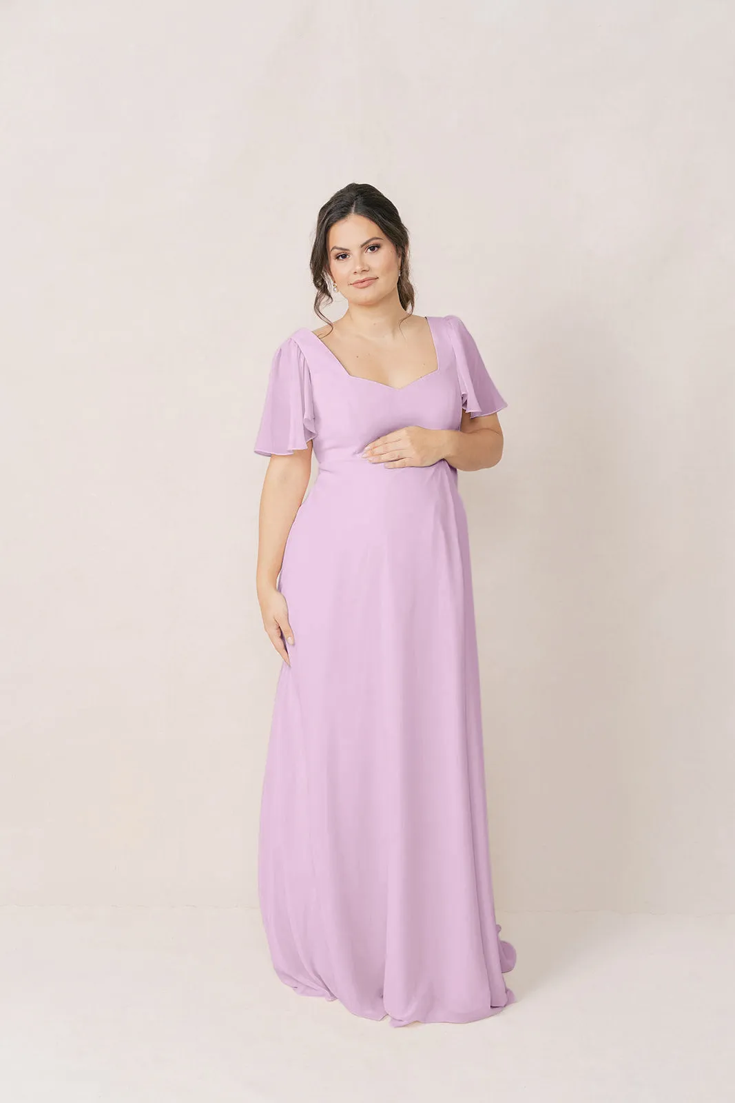 Maternity Madeline Convertible Chiffon Dress | Made To Order