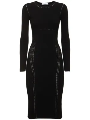 Max Mara   Comica long sleeved jersey midi dress 