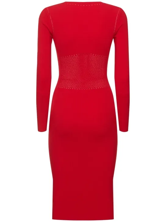 Max Mara   Comica long sleeved jersey midi dress 