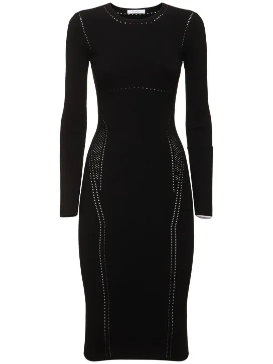 Max Mara   Comica long sleeved jersey midi dress 