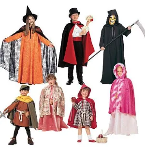McCall's Pattern M7224 Children's, Boys' and Girls' Cape and Tunic Costumes