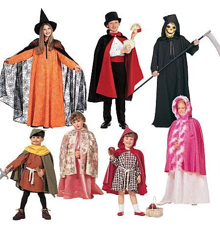 McCall's Pattern M7224 Children's, Boys' and Girls' Cape and Tunic Costumes