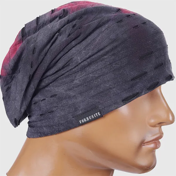 Men Distressed Slouchy Beanie Hat B090b