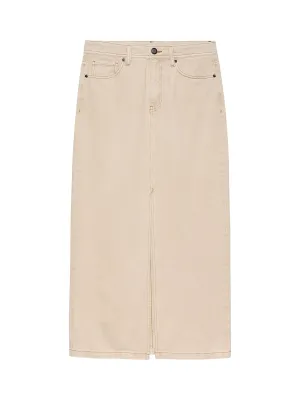 Midi denim skirt Washed Moonlight