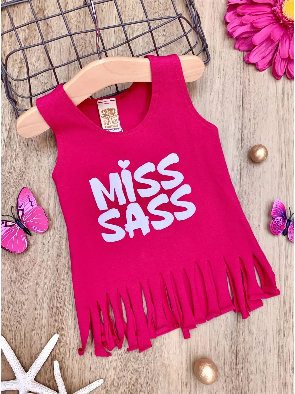 Miss Sass Fringe Tank Top