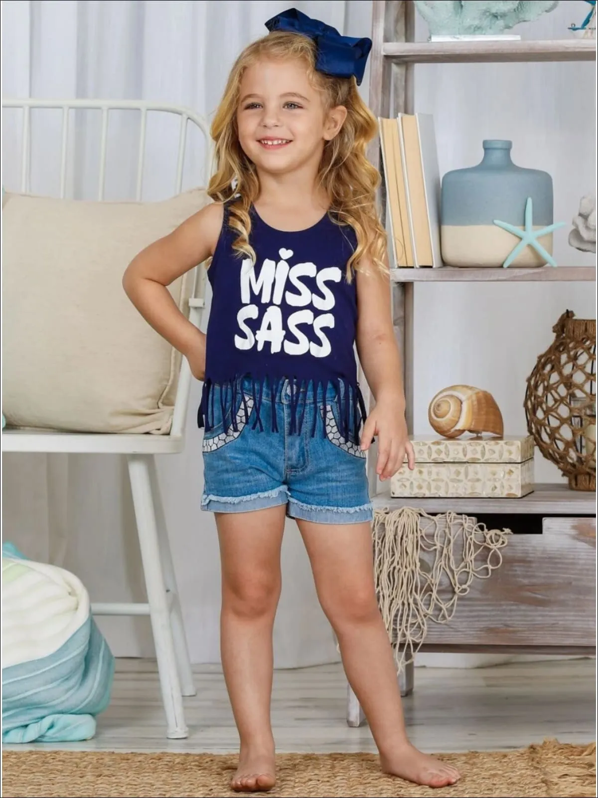 Miss Sass Fringe Tank Top