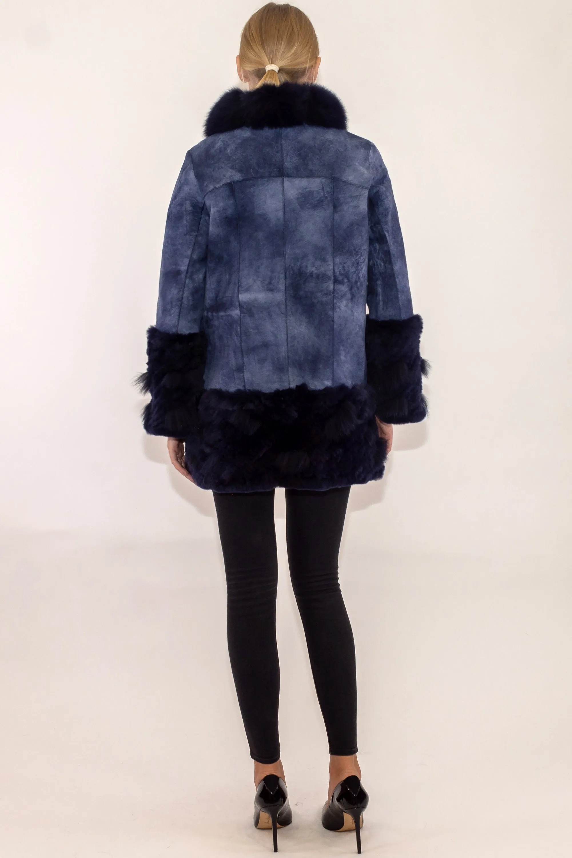 NEWHAVEN - Merino and Rex Rabbit&nbsp;Long Jacket