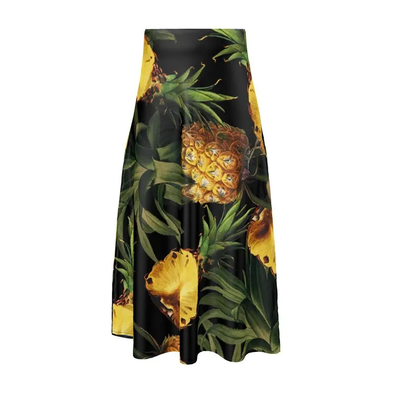 Pineapple Paradise Midi Skirt