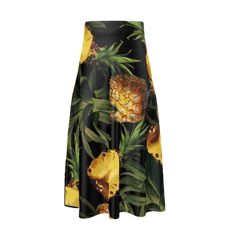 Pineapple Paradise Midi Skirt