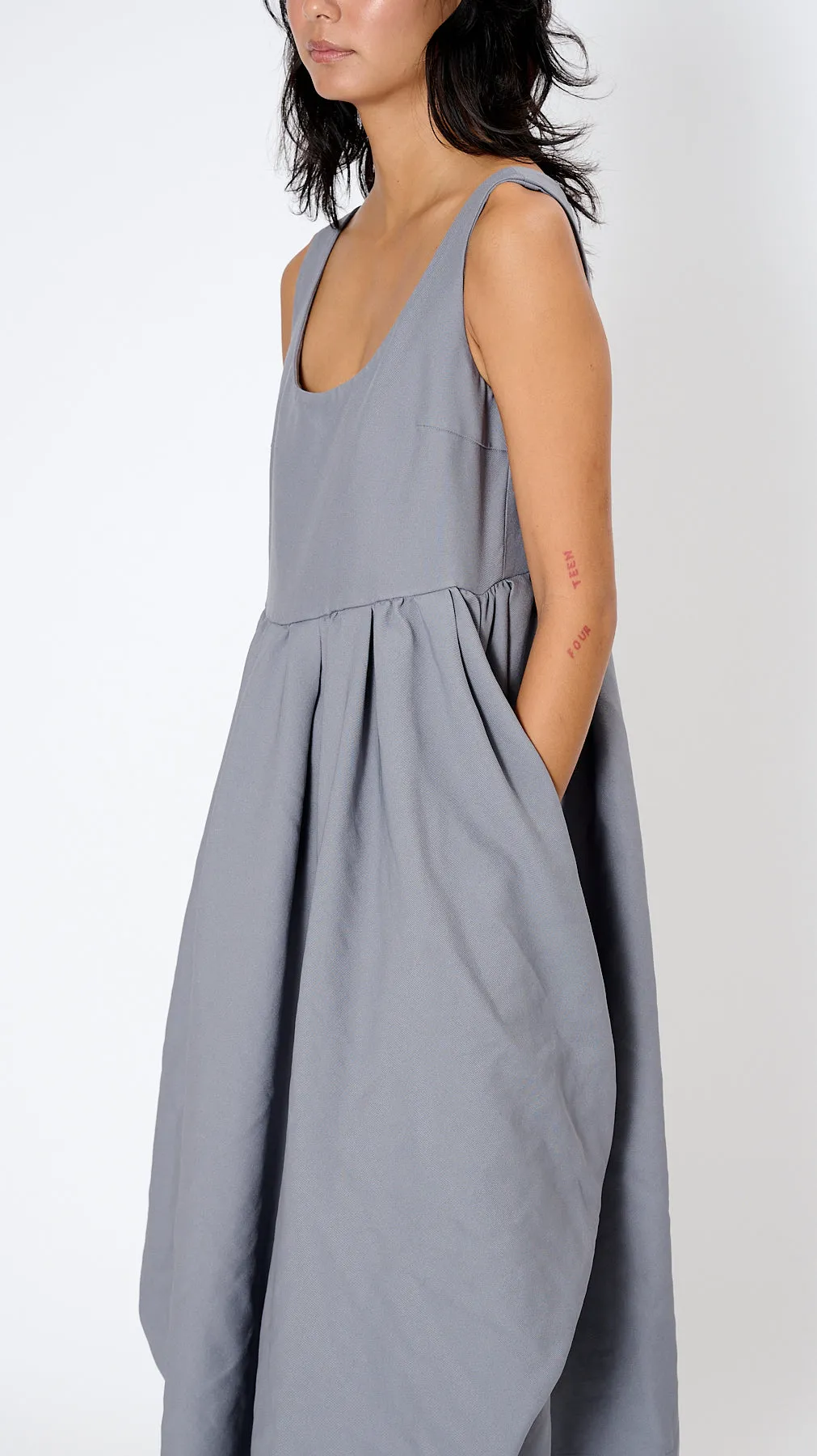 Pocket Dress in Grey