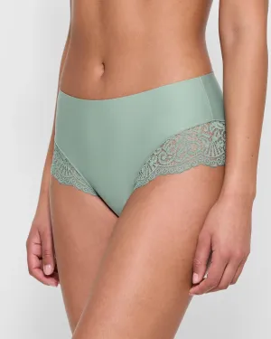 popular  2 Pack Smooth Touch Lace Bonded Waist Midi Briefs 
