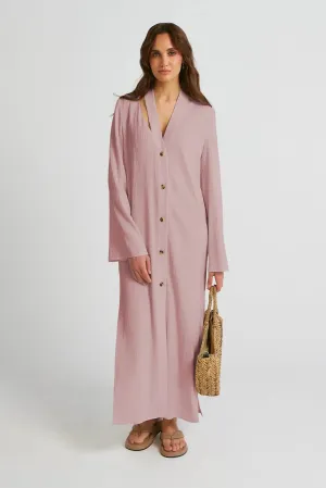 Powder Pink Shirt Dress