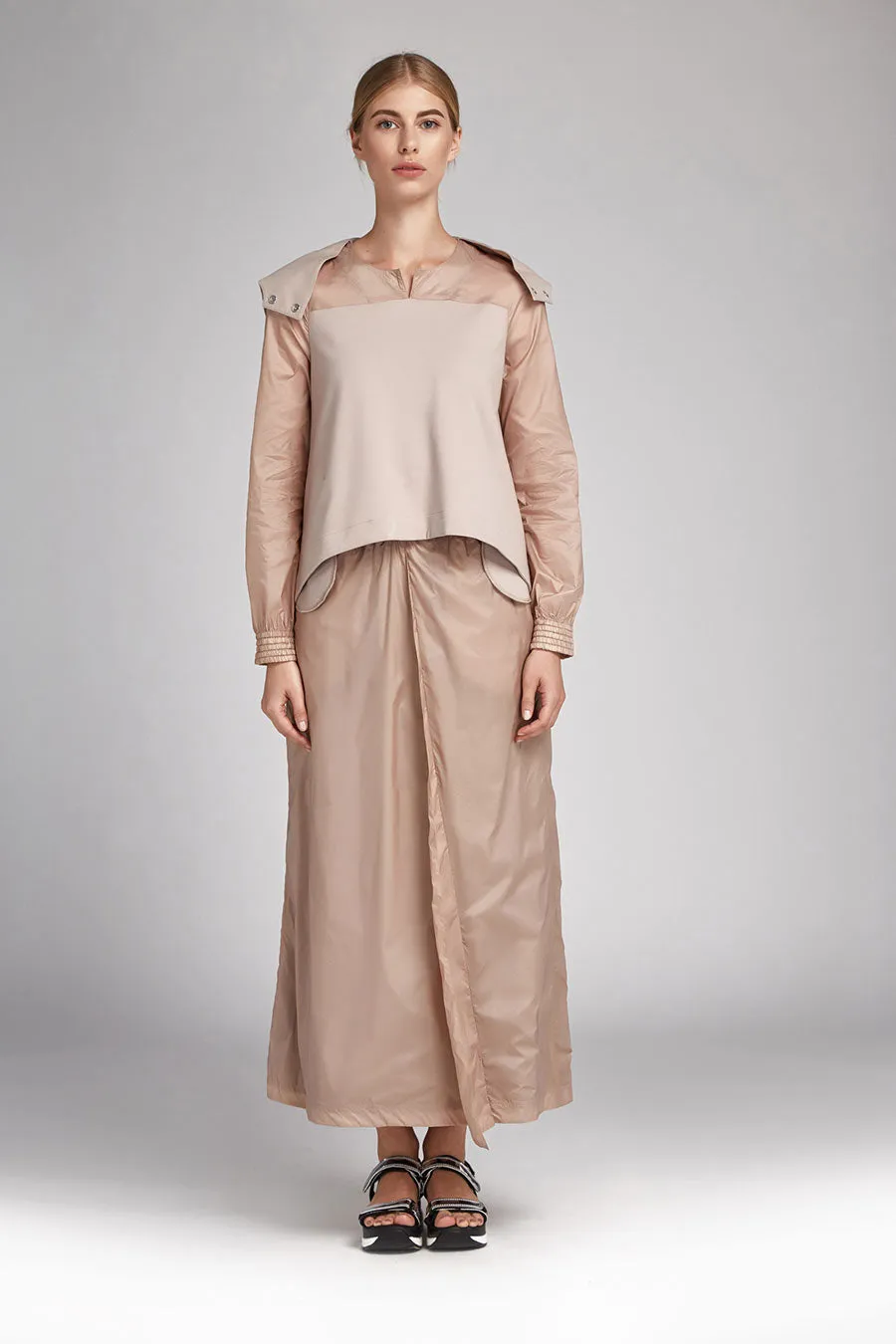 Satin Midi Skirt