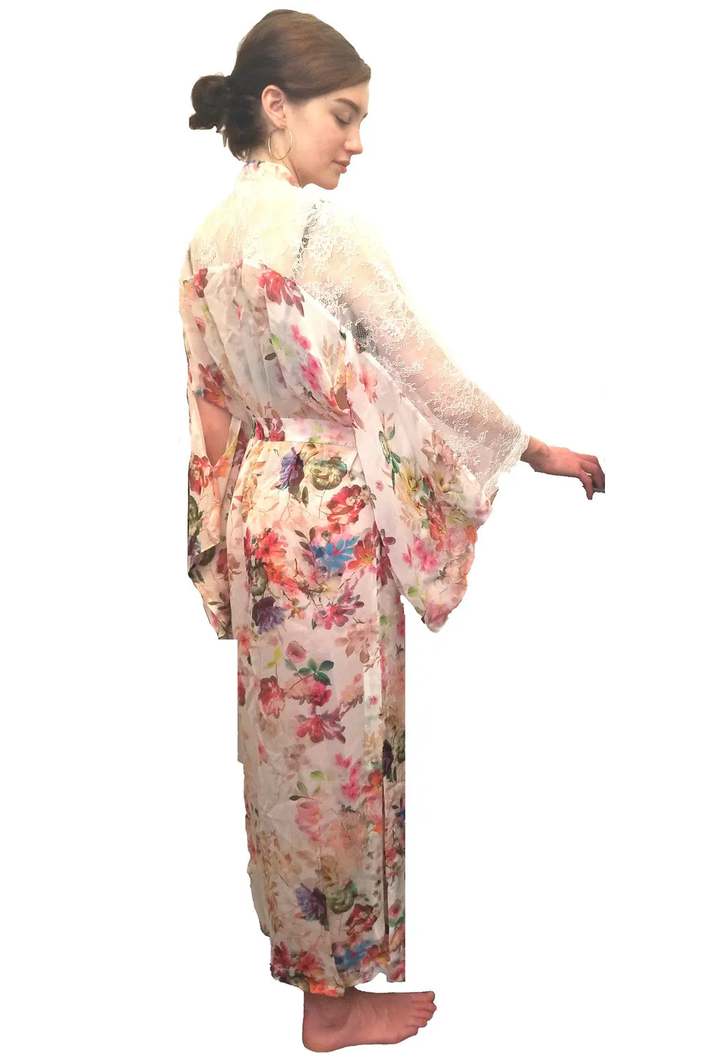Silk Long Kimono Robe