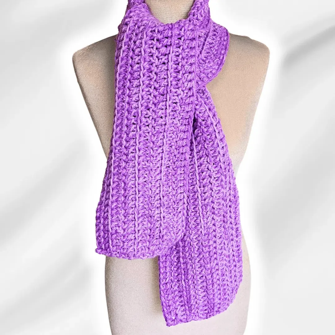 Super Easy Crochet Scarf Pattern for Beginners