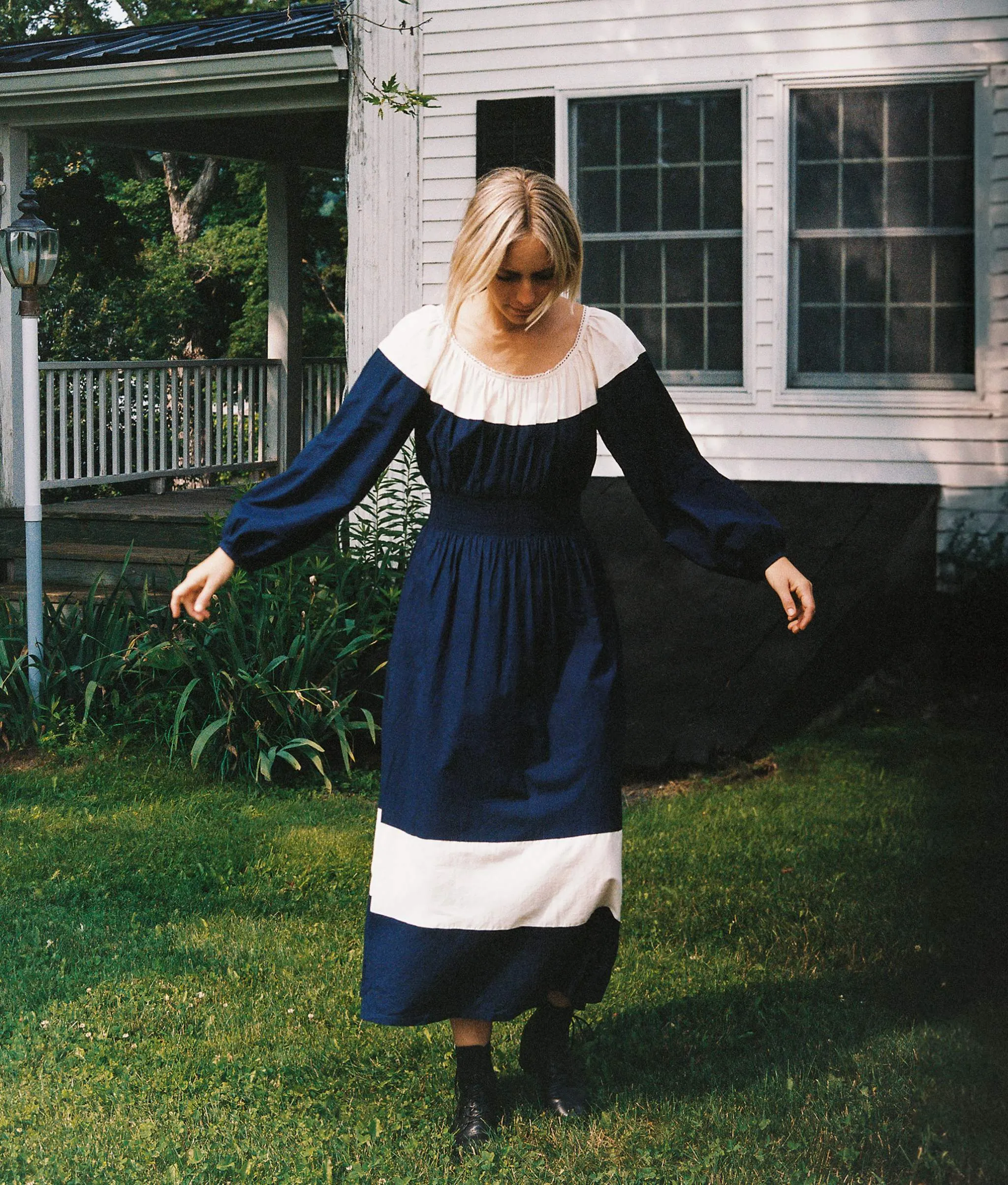 The Angeline Dress | Midnight Khadi