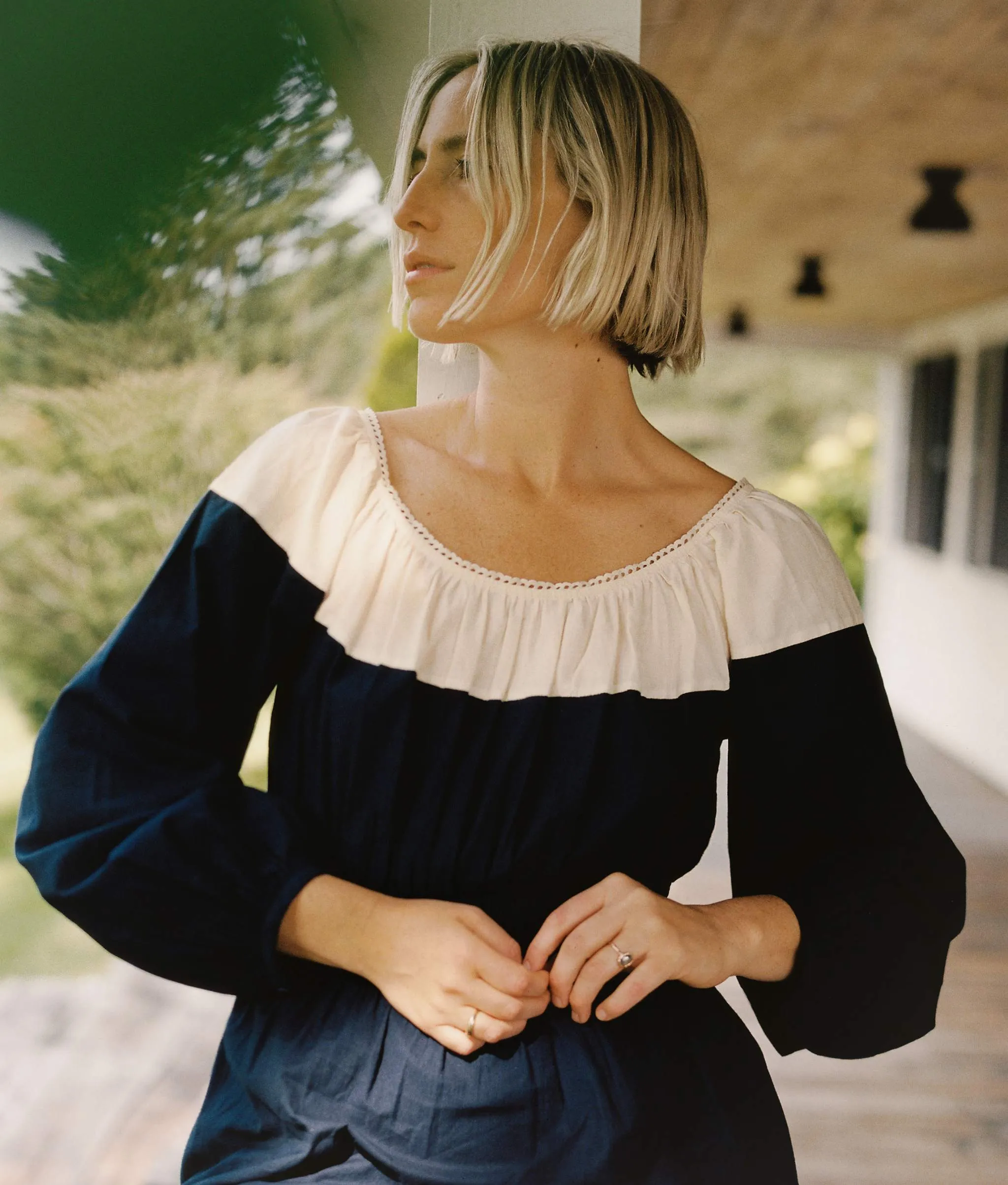 The Angeline Dress | Midnight Khadi