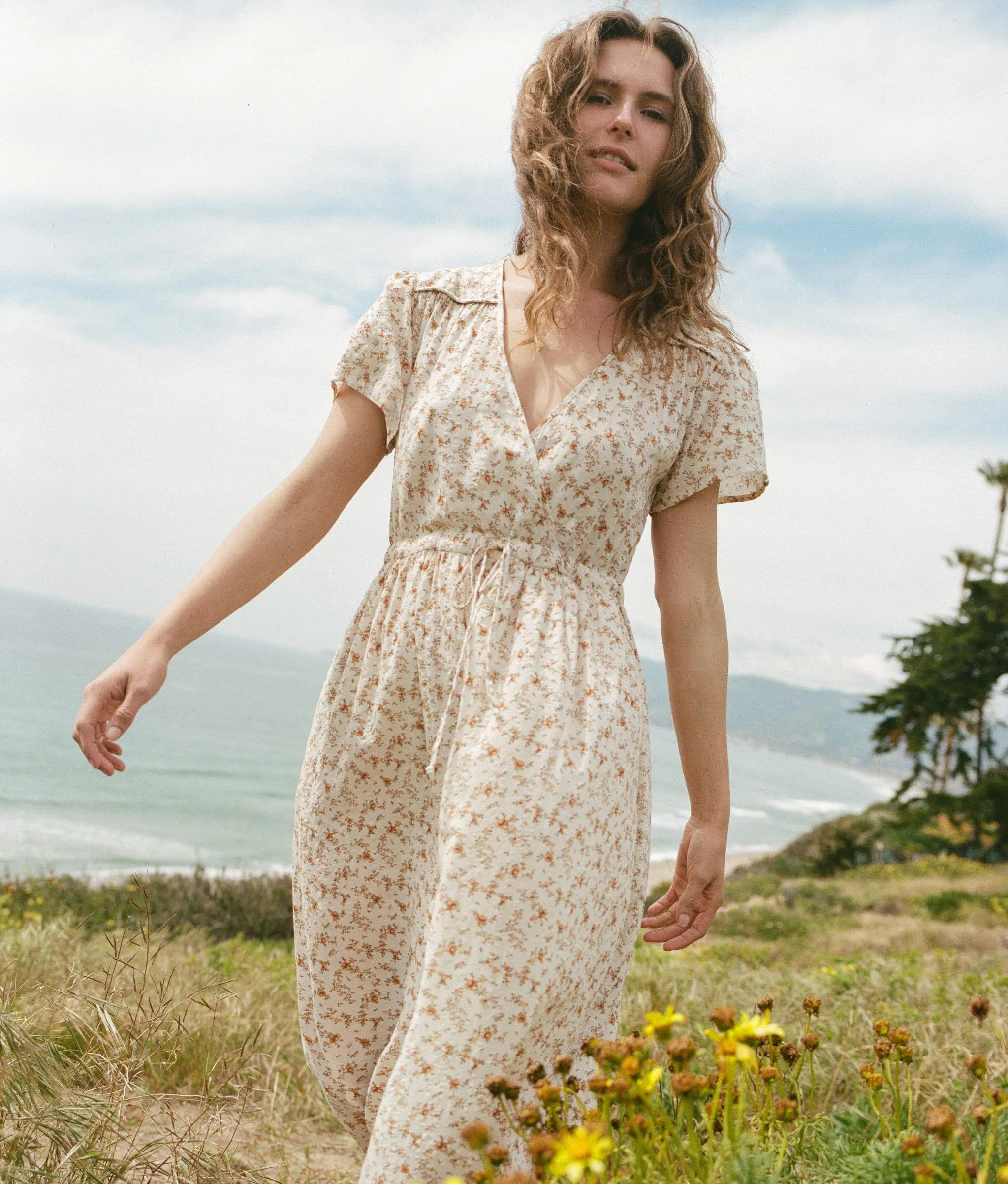 The Dawn Dress | Caramel Floral