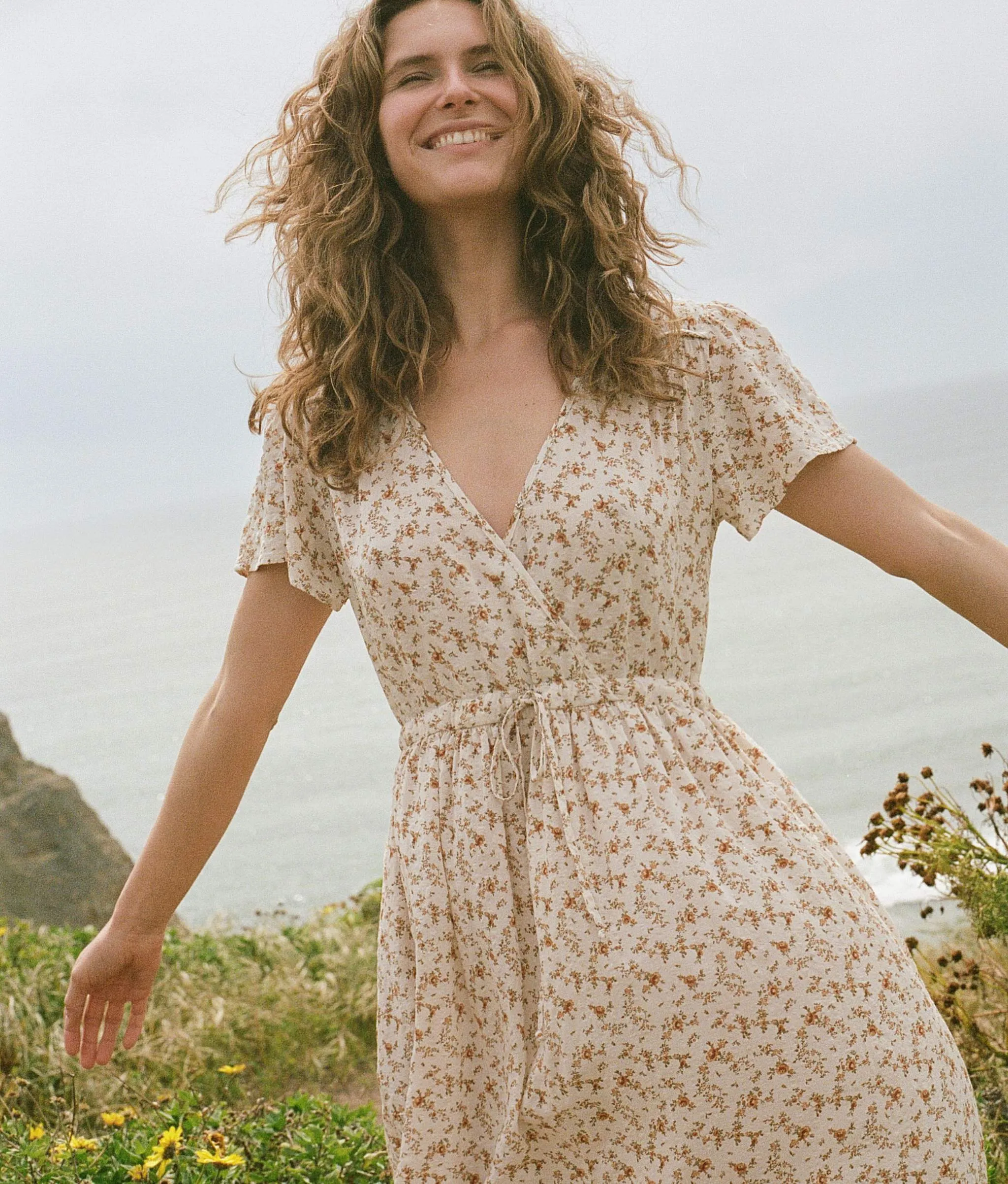 The Dawn Dress | Caramel Floral