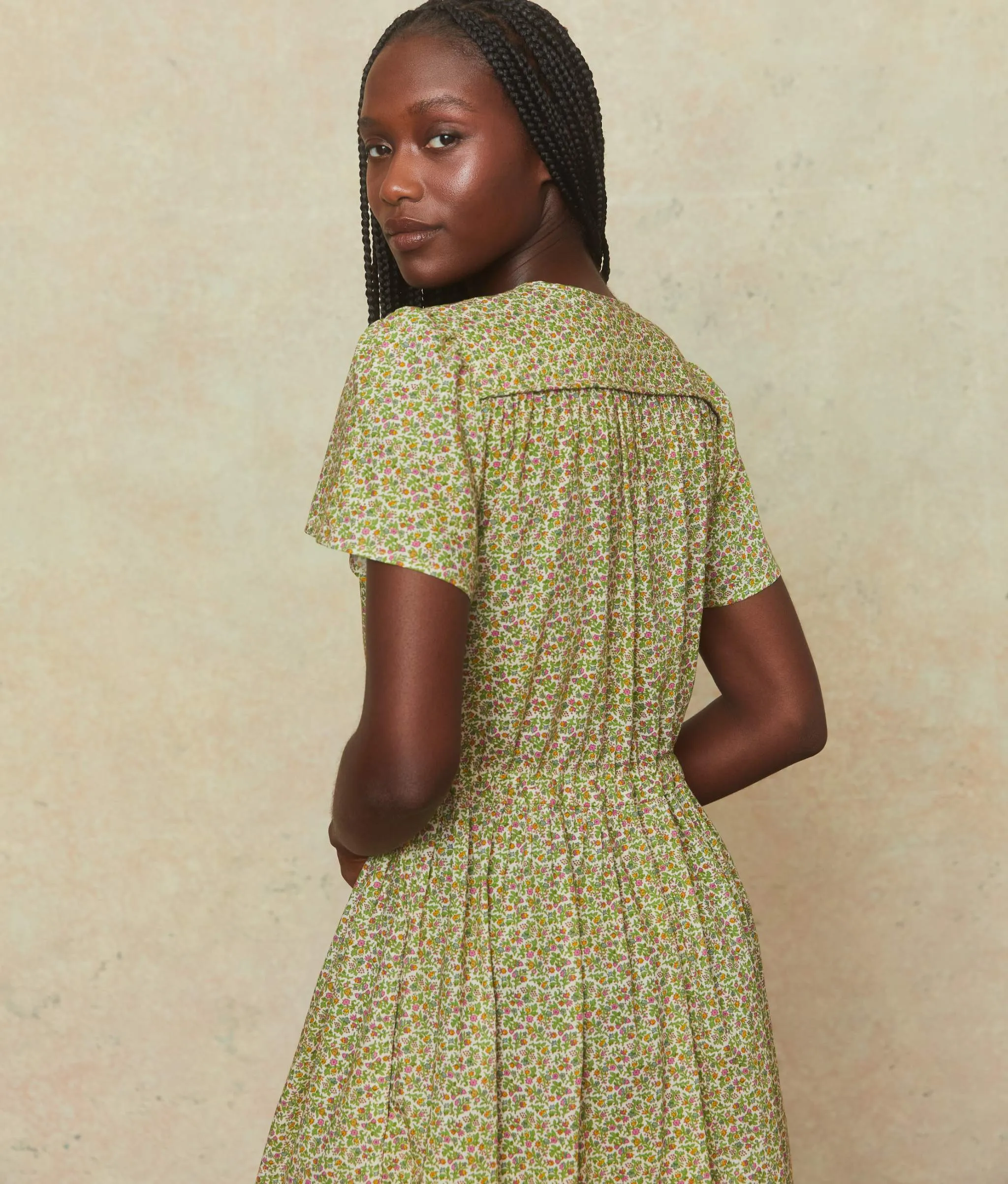 The Dawn Dress Petites | Berry Ditsy Cream