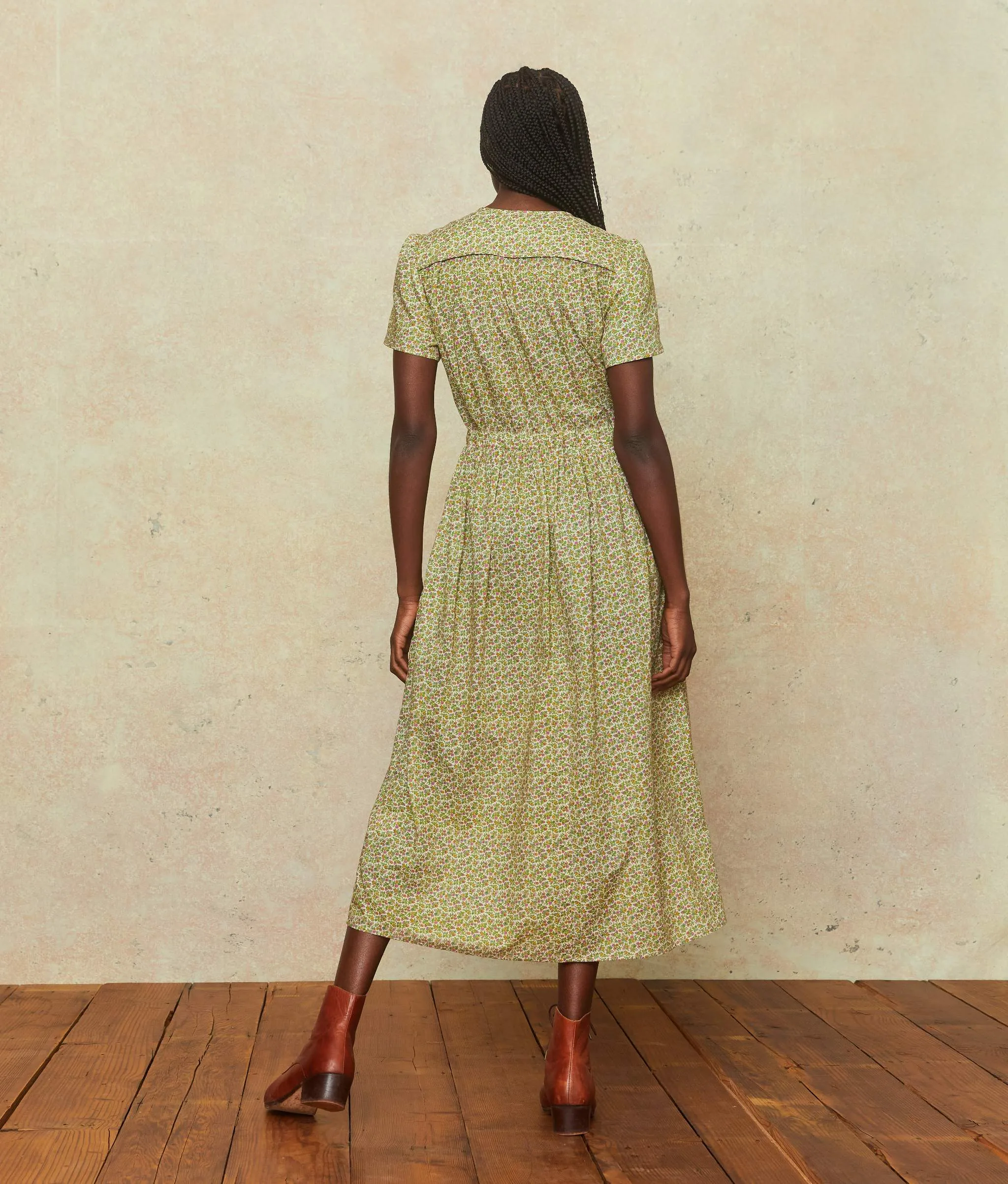 The Dawn Dress Petites | Berry Ditsy Cream