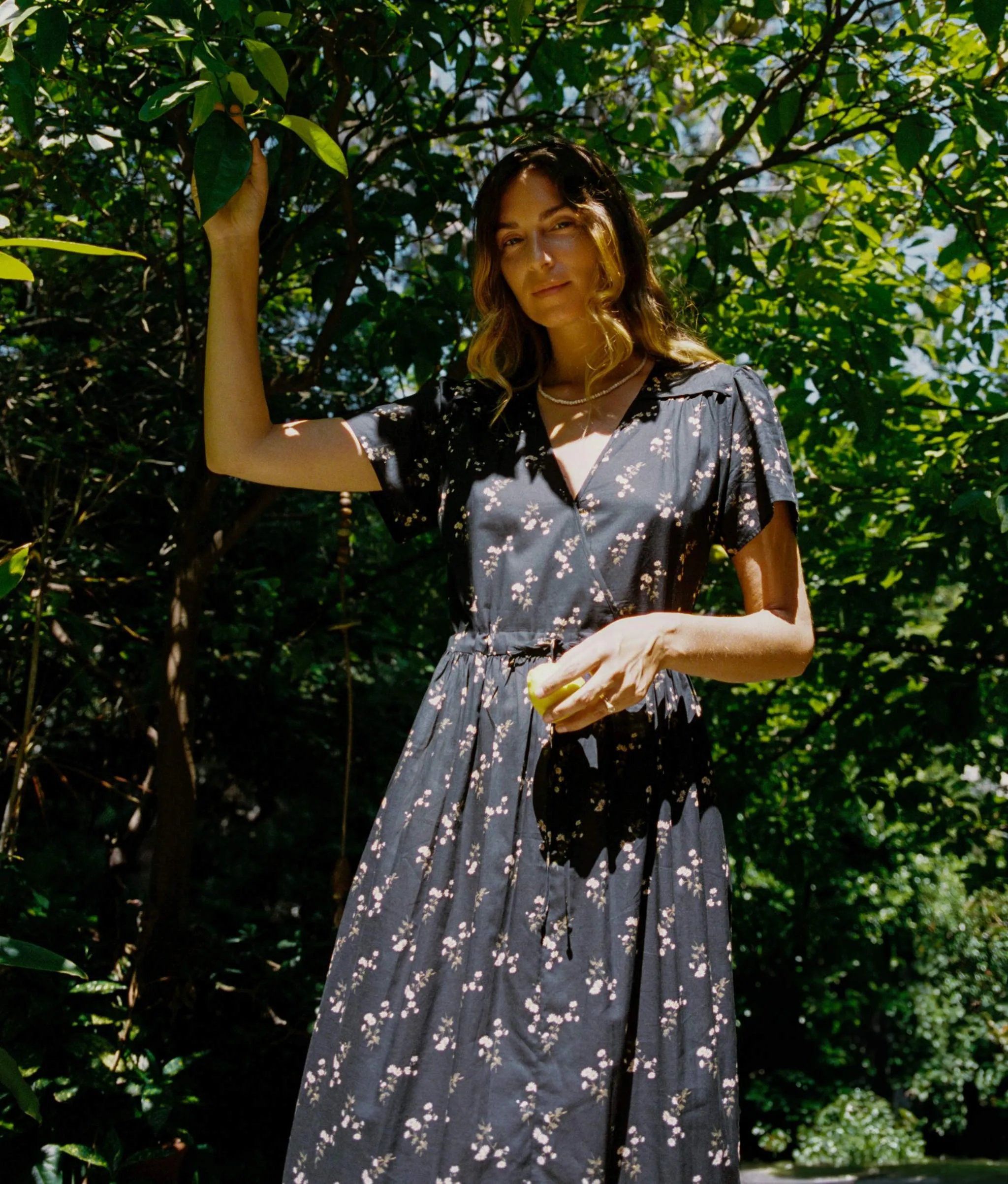 The Dawn Dress Petites | Noir Dancing Chamomile