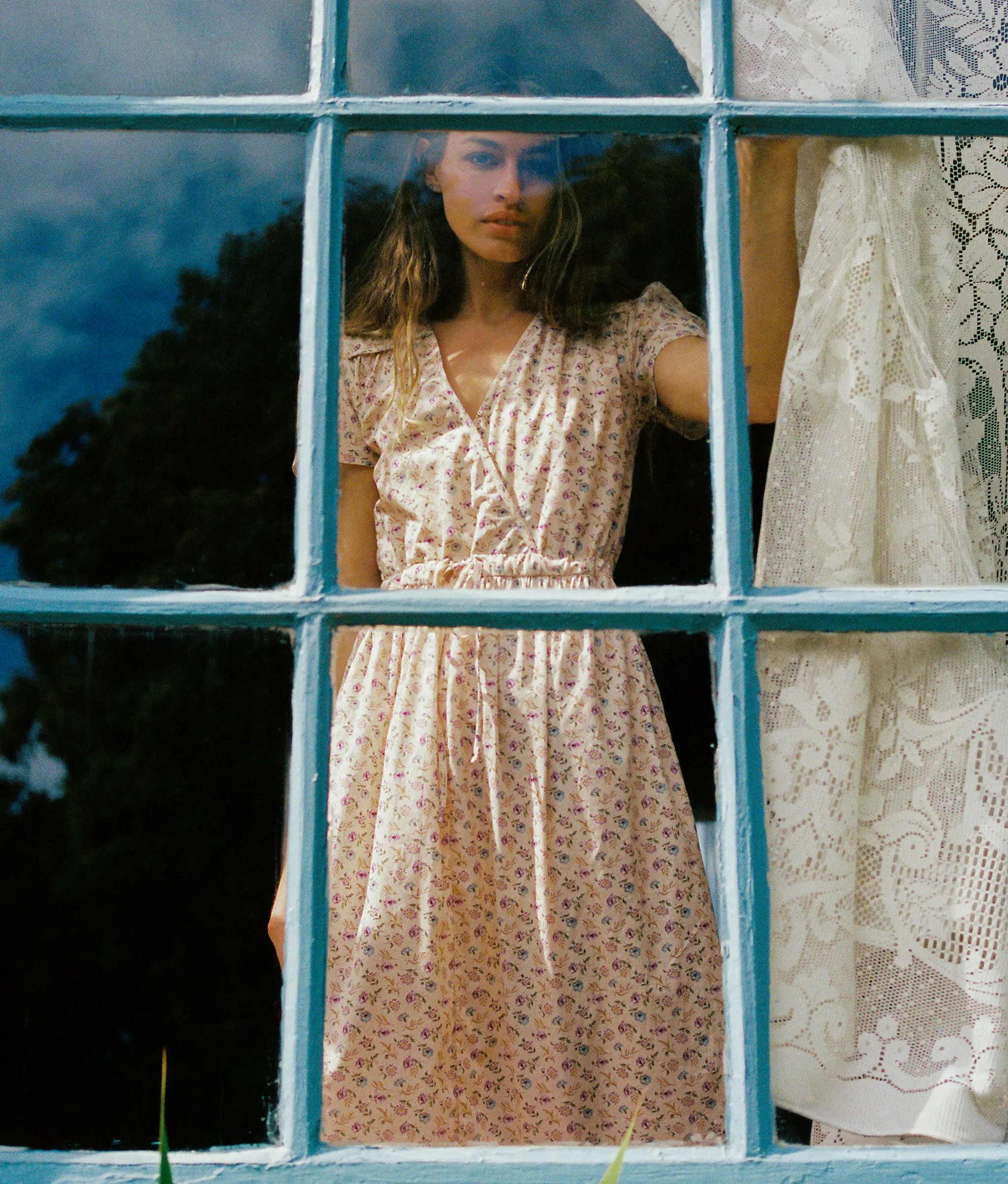 The Dawn Dress Petites | Oat Straw Cream