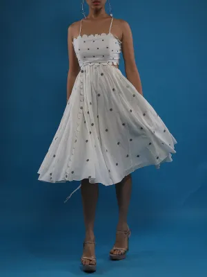 Timeless Midi Strappy Dress - White