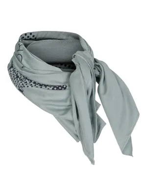Tonje square scarf with graphic print.