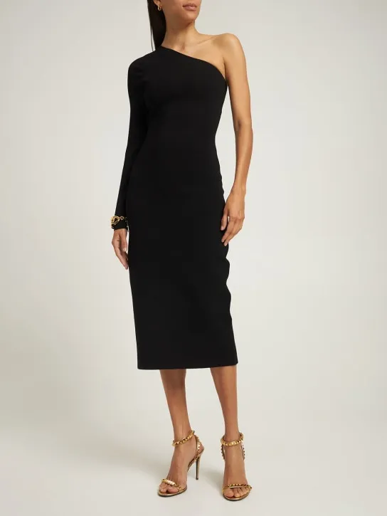 Victoria Beckham   Body compact viscose midi dress 