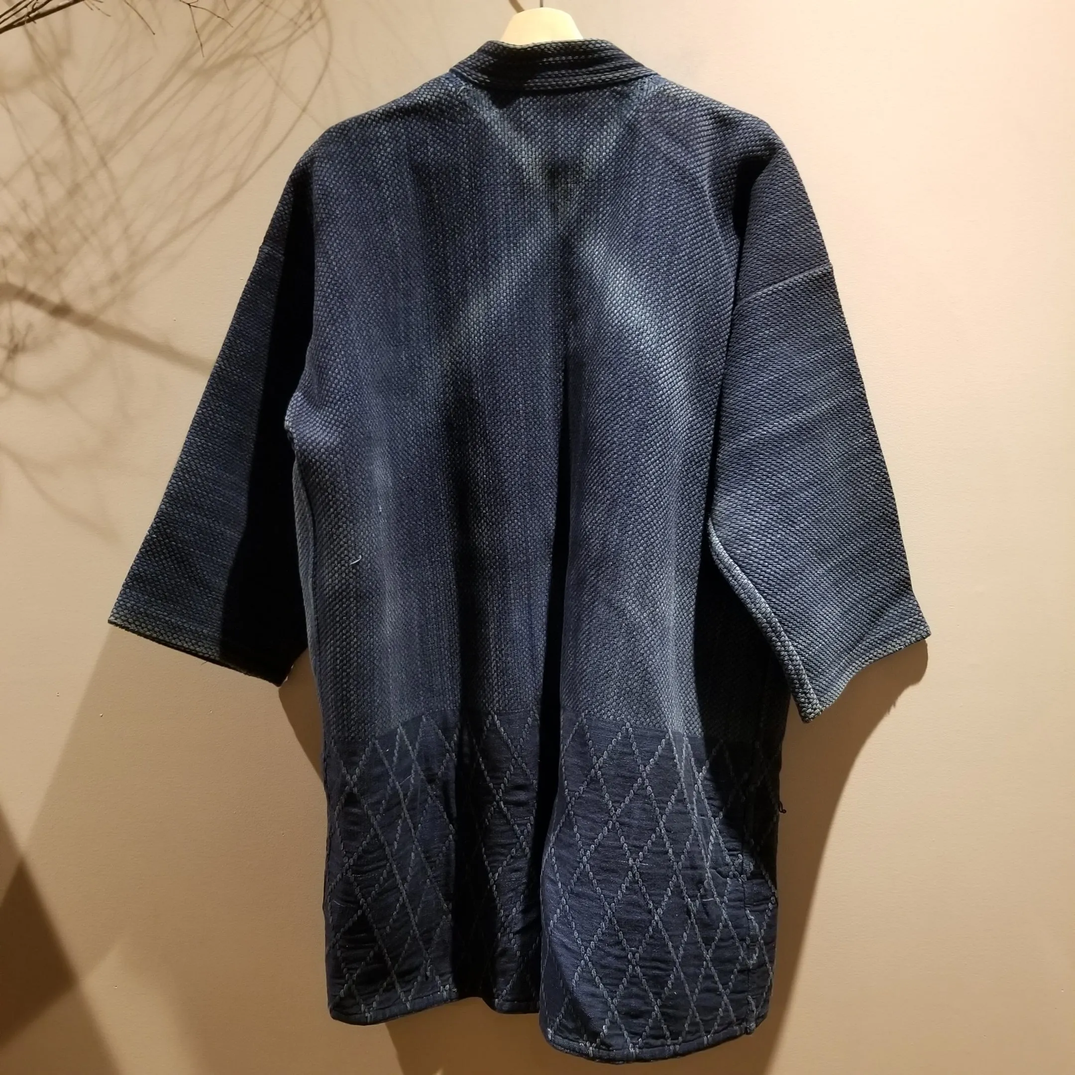 Vintage Aizome Indigo Kendo Swordsman Jacket XL